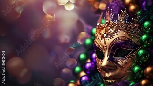 Wallpaper Mural Greeting card with bright holiday composition for celebrate mardi gras Torontodigital.ca