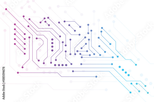 Circuit Board Electronics Digital Technology Background. Motherboard, CPU, Processor and Artificial Intelligence Concept. Digital Microchip Semiconductor