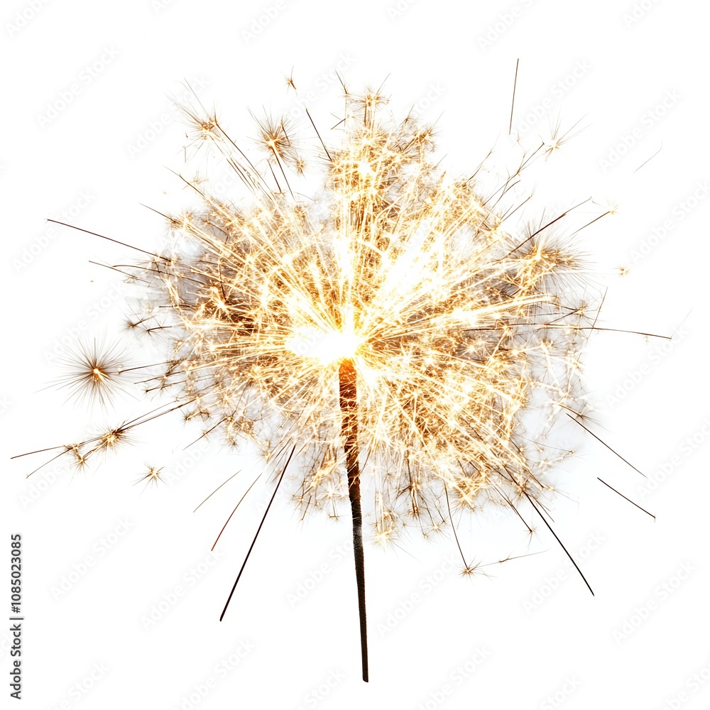 Fireworks isolated on white background, close up Fireworks isolated on white background, close up