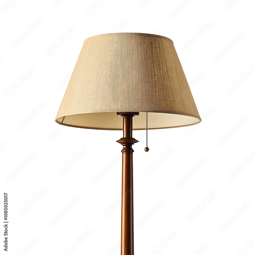 Floor lamp isolated on white background, close up Floor lamp isolated on white background, close up