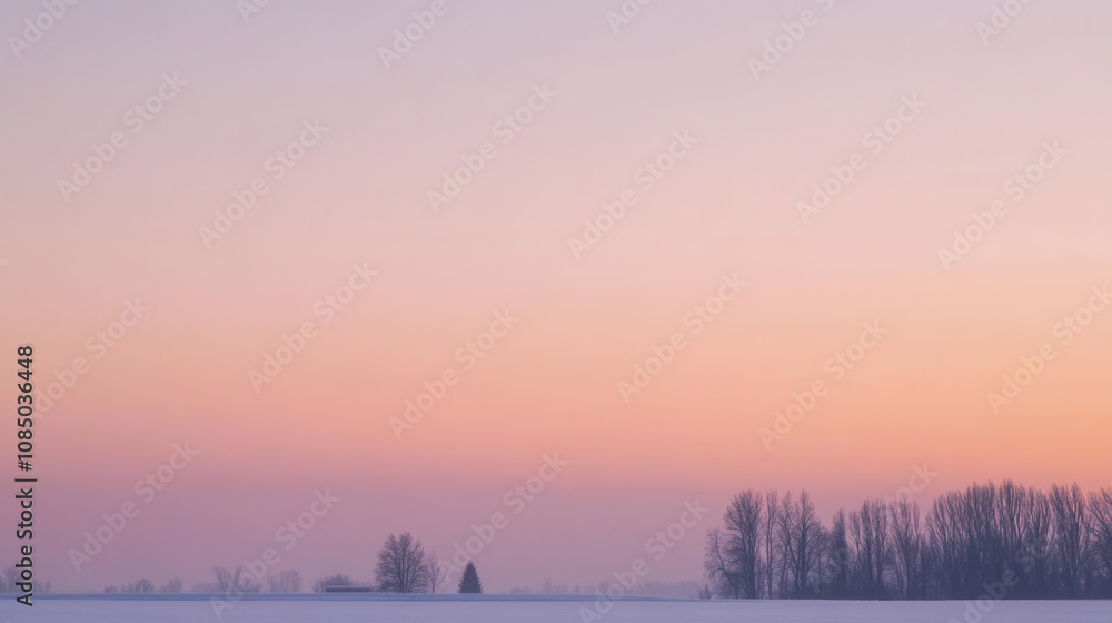 Fototapeta premium Serene Minimalistic Workspace at Sunrise
