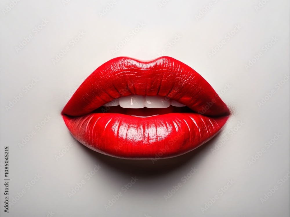 Minimalist Illustration of Bold Red Lips with a Clean Background, Perfect for Fashion, Beauty, and Art Aesthetics, Capturing the Essence of Modern Minimalism and Elegance Minimalist Illustration of Bold Red Lips with a Clean Background, Perfect for Fashion, Beauty, and Art Aesthetics, Capturing the Essence of Modern Minimalism and Elegance