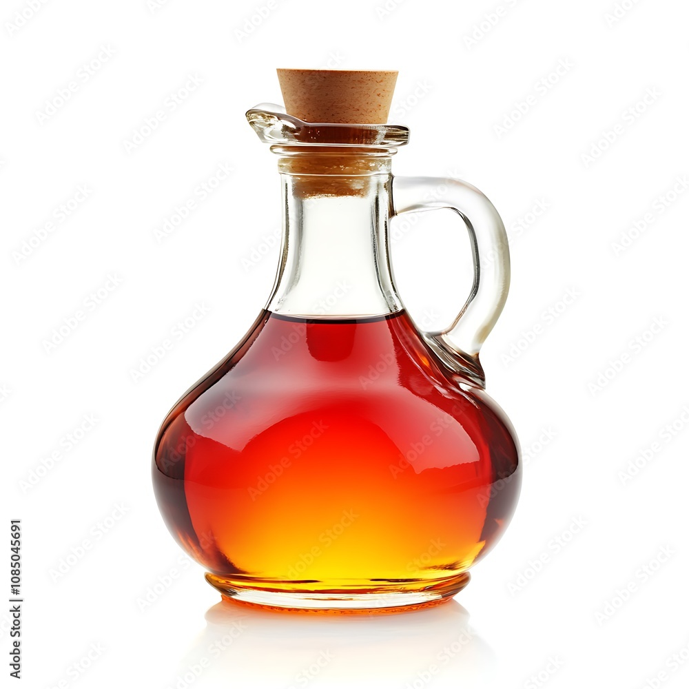 Fruit Syrup isolated on a white background, close up Fruit Syrup isolated on a white background, close up