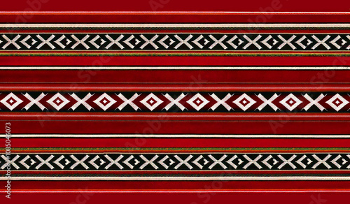 Vintage Sadu rug made in the arabian bedouin tribes style