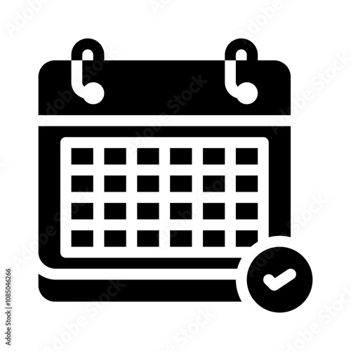 scheduling glyph icon
