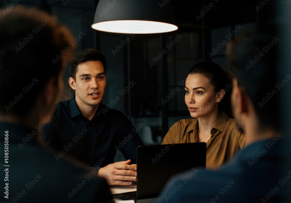 Late Night Business Meeting Late Night Business Meeting