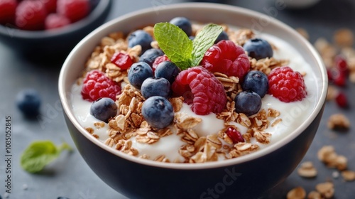 Wallpaper Mural Casserole bowl filled with delicious yogurt in a close-up view, highlighting freshness and nutrition Torontodigital.ca