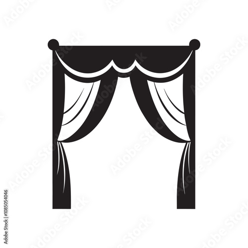 illustration of a curtain