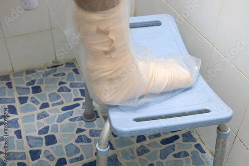 waterproof protector for cast while showering