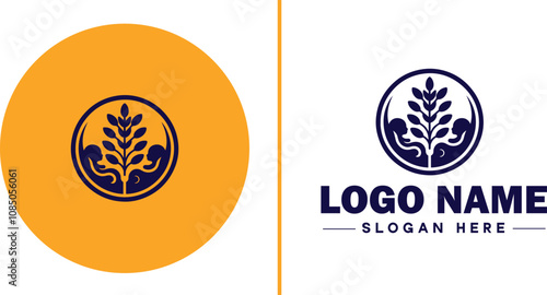 Infertility Clinic icon Fertility clinic Reproductive clinic IVF clinic flat logo sign symbol editable vector