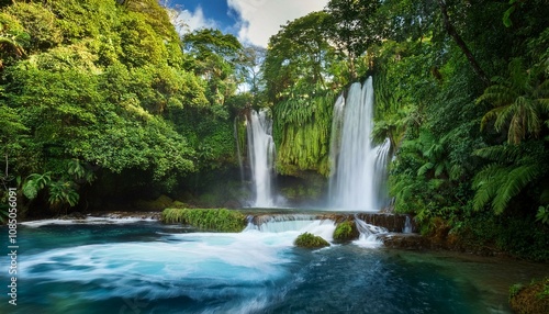 waterfall in the jungle