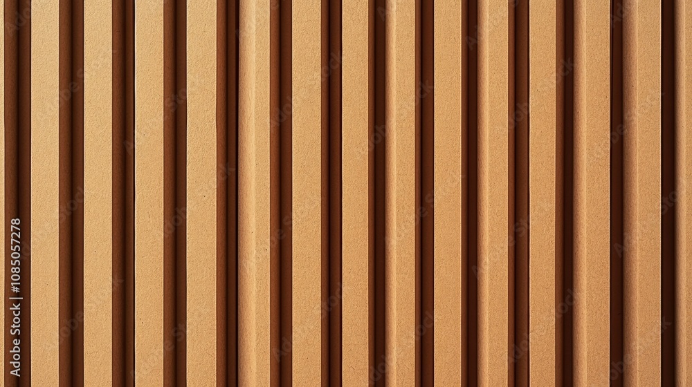 Obraz premium Vertical Stripes Pattern, Brown Tones, Orderly and Geometric Design Background 
