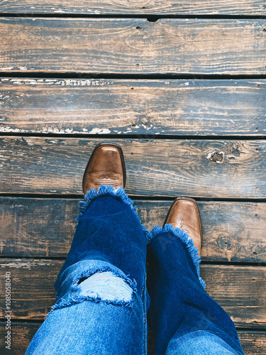 Boots on Wood