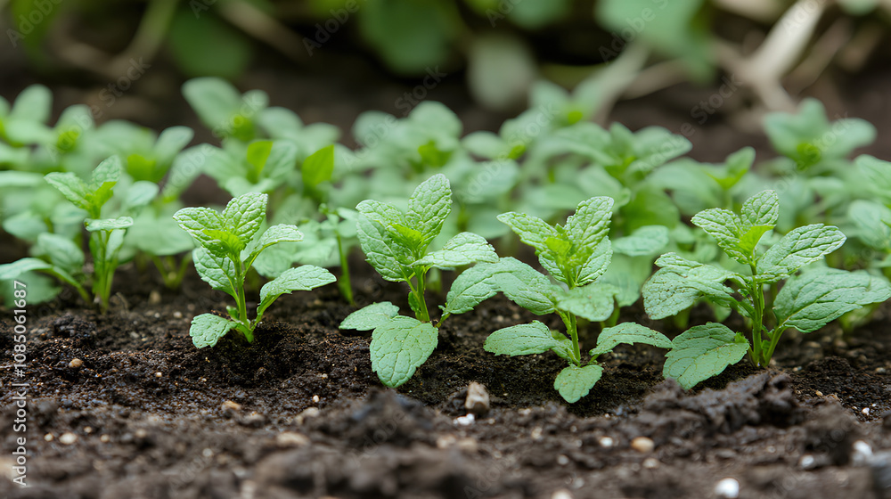 mint seedlings mint seedlings