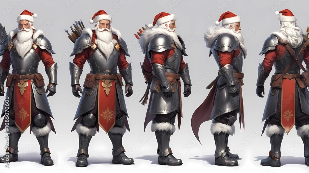 Naklejka premium Design game character with Christmas theme