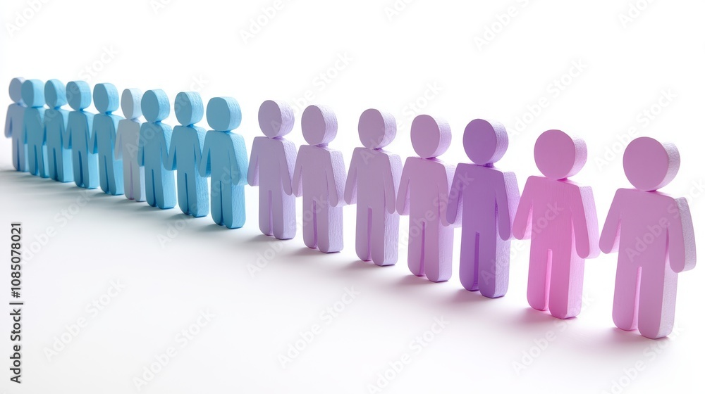 Colorful paper figures representing diversity. Colorful paper figures representing diversity.