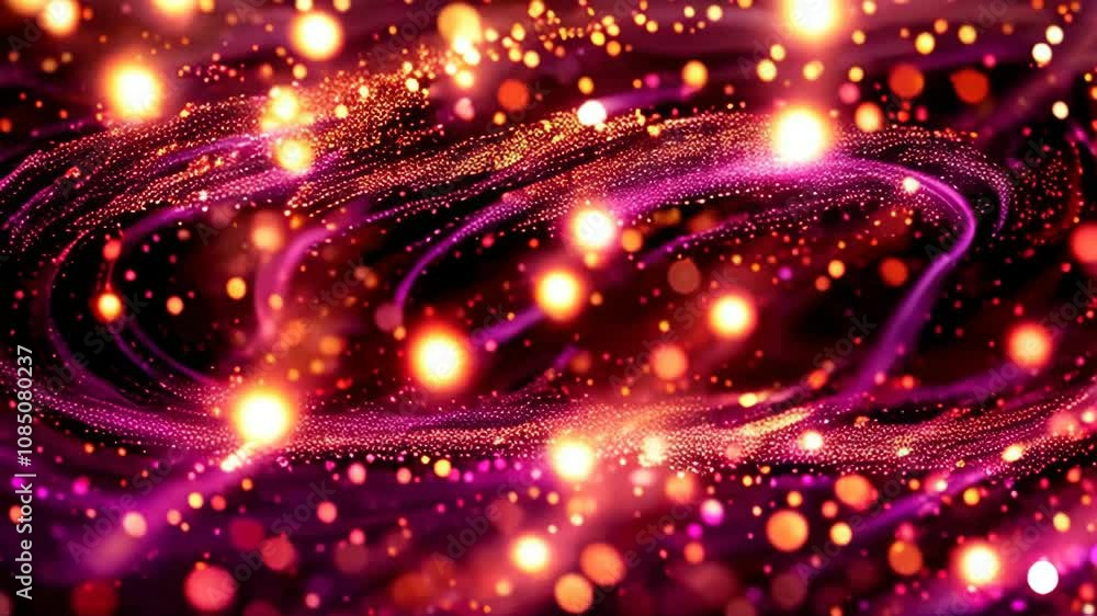 A colorful swirl of light and dark purple and orange A colorful swirl of light and dark purple and orange