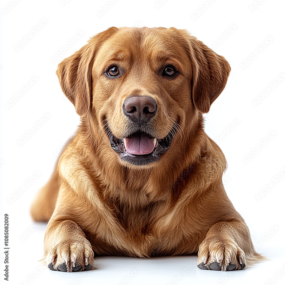 Portrait of a Dog on a White Background Portrait of a Dog on a White Background
