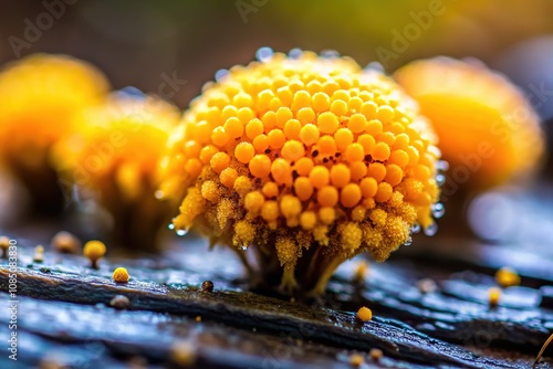 Stunning Coral Slime Mould, Ceratiomyxa, High Depth of Field photo