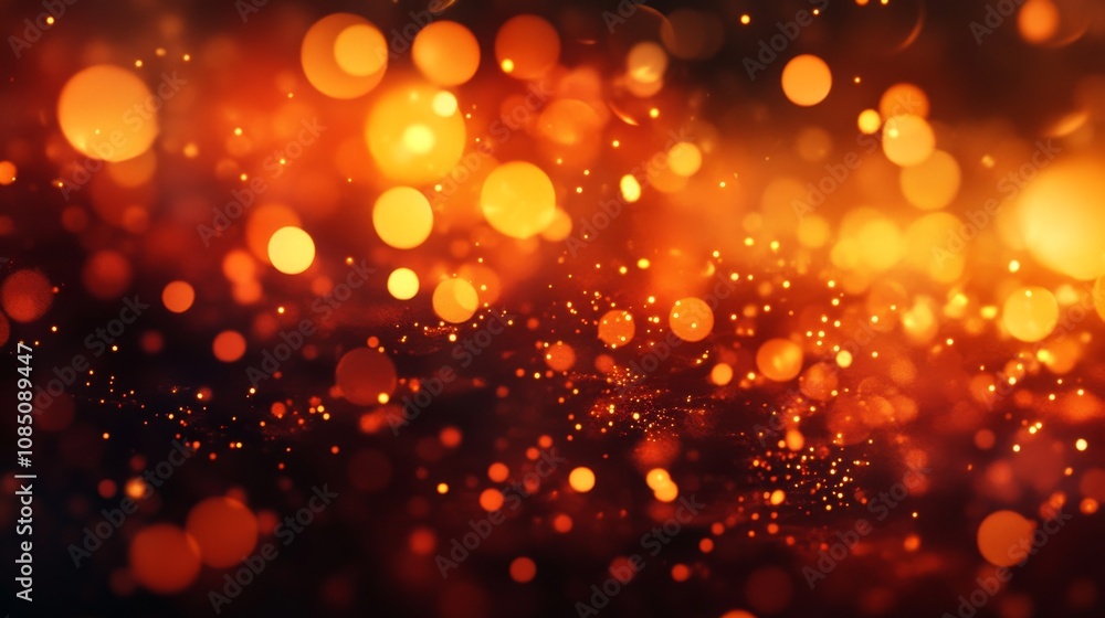 Vibrant Abstract Background of Glowing Orange and Red Circles with Sparkling Highlights, Perfect for Celebration, Festivity, and Warmth Themes in Visual Art Projects Vibrant Abstract Background of Glowing Orange and Red Circles with Sparkling Highlights, Perfect for Celebration, Festivity, and Warmth Themes in Visual Art Projects