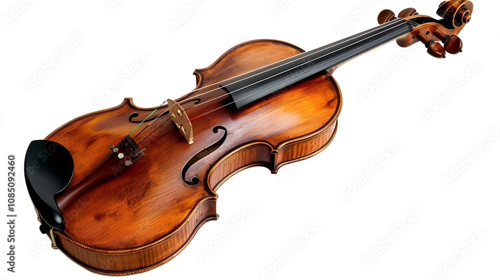Obraz premium Classic violin isolated on white background