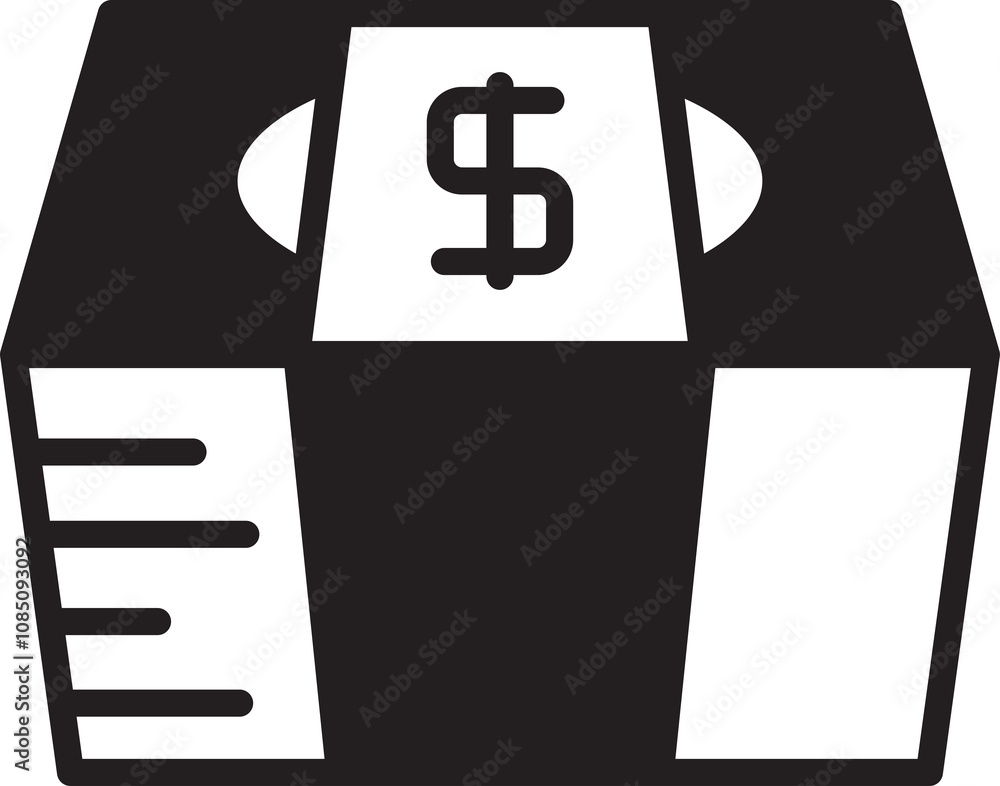 Stack of Dollar Banknotes Icon Stack of Dollar Banknotes Icon