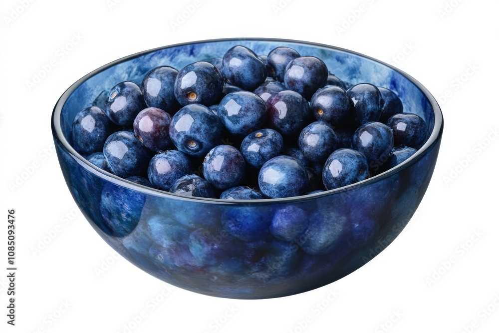A beautifully crafted bowl filled with vibrant blueberries. This image showcases the rich colors and textures of fresh fruit. Perfect for culinary and health themes. Generative AI A beautifully crafted bowl filled with vibrant blueberries. This image showcases the rich colors and textures of fresh fruit. Perfect for culinary and health themes. Generative AI