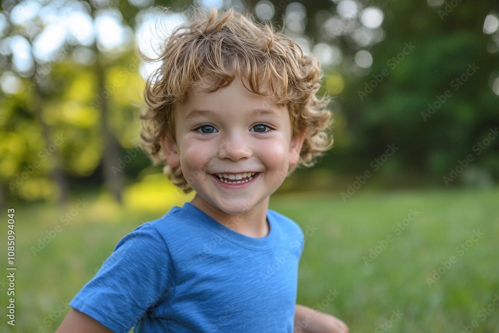 Joyful Child in Nature: A Moment of Pure Happiness Joyful Child in Nature: A Moment of Pure Happiness