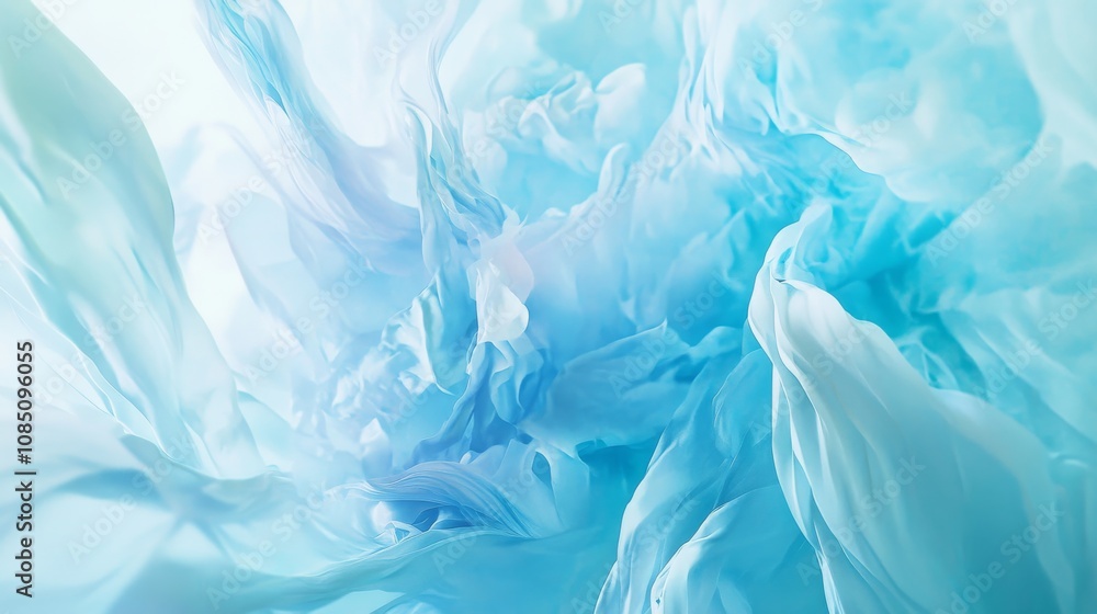 Soft abstract swirls in blue and white tones. Soft abstract swirls in blue and white tones.