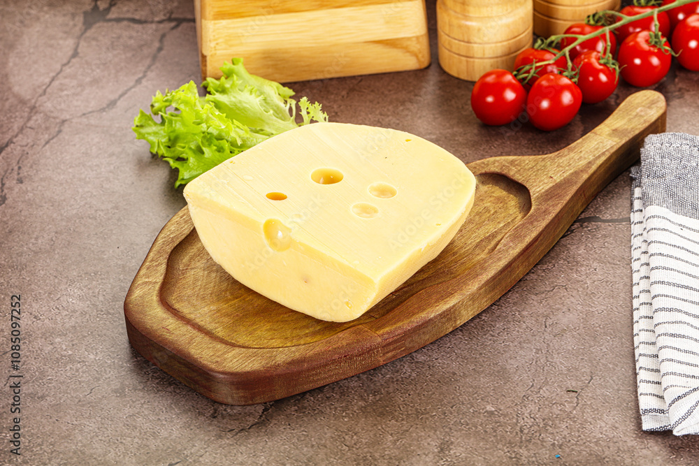 Gourmet Maasdam cheese with hole Gourmet Maasdam cheese with hole
