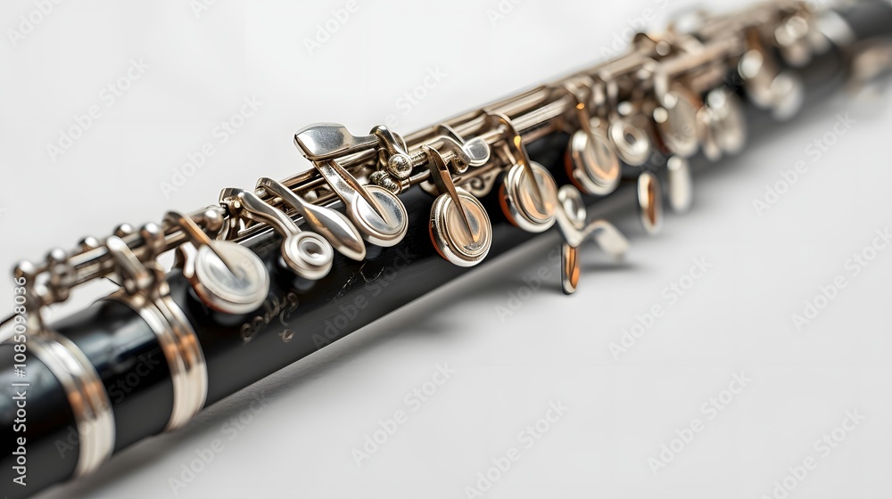 Naklejka premium Classic oboe isolated on white background