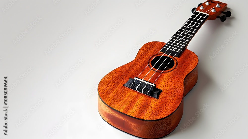 Fototapeta premium Elegant ukulele captured in perfect isolation