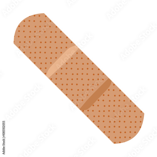 Medical Adhesive Plaster Aid Bandaid Illustration Isolated on White Background