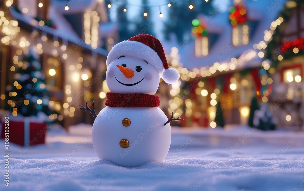 SNOWMAN ON CHRISTMAS BACKGROUND professional stock photo SNOWMAN ON CHRISTMAS BACKGROUND professional stock photo