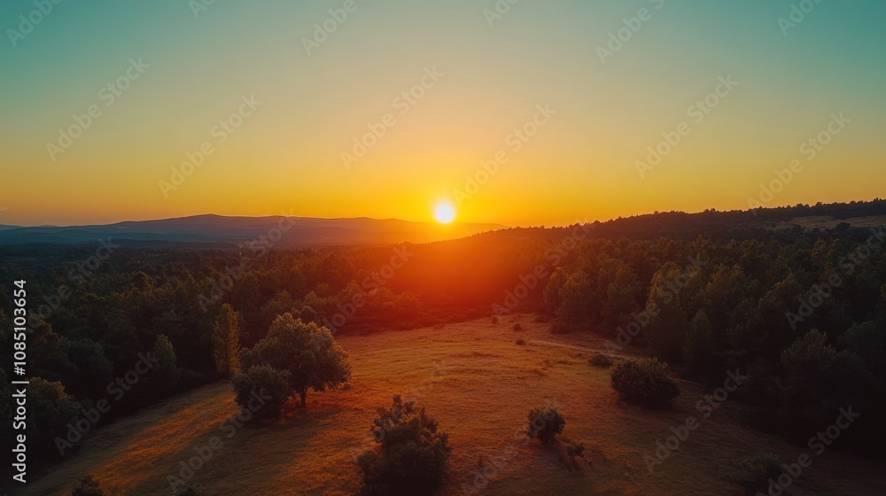 A drone time-lapse of the sun rising over the horizon. See the light gradually changing from darkness to light, reflecting a peaceful and beautiful atmosphere. A drone time-lapse of the sun rising over the horizon. See the light gradually changing from darkness to light, reflecting a peaceful and beautiful atmosphere.