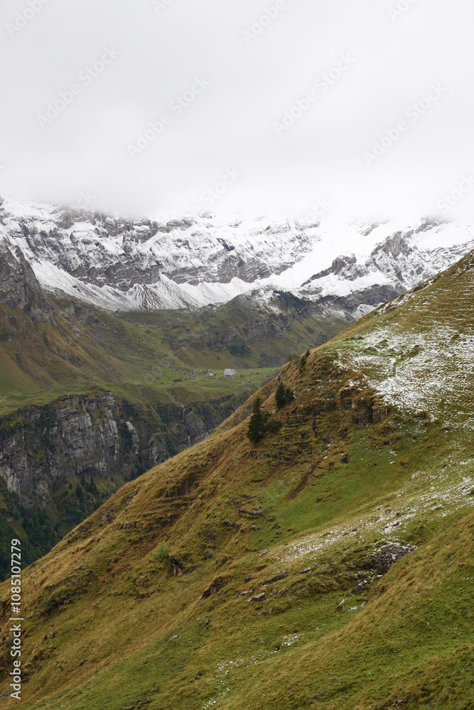 The view from the top of Schaefler mountain, Switzerland The view from the top of Schaefler mountain, Switzerland
