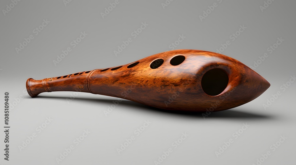 Elegant ocarina captured in perfect isolation Elegant ocarina captured in perfect isolation