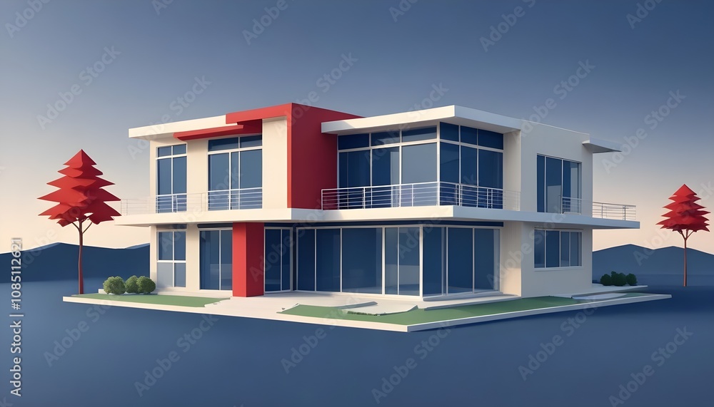 3d view of house model 3d view of house model