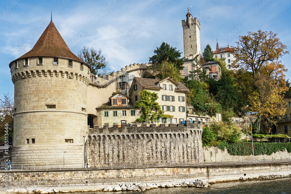 Obraz premium Remparts de la Musseg, Lucerne