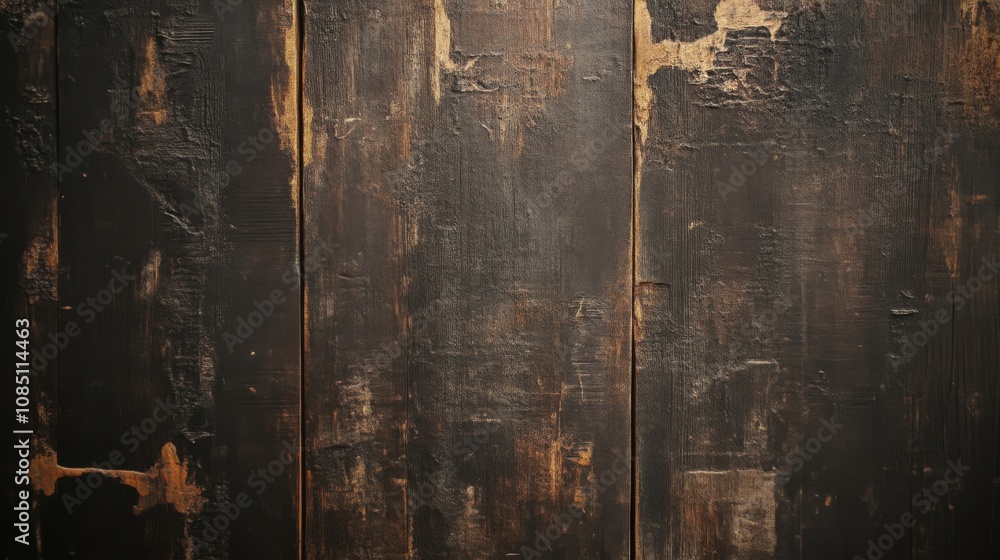 Naklejka premium Dark Rustic Wood Texture Background