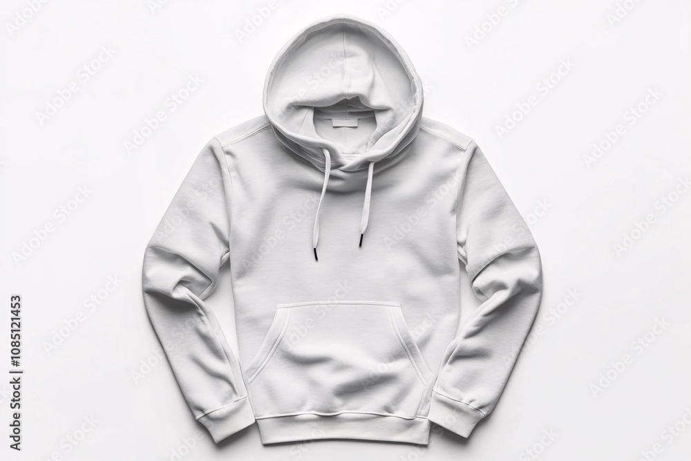 Blank White Hoodie Mockup - Modern Style Blank White Hoodie Mockup - Modern Style
