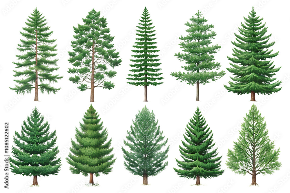 Set pine tree transparent background. Png File Set pine tree transparent background. Png File