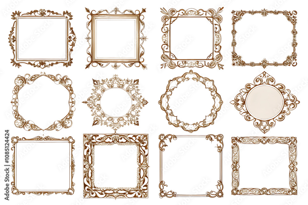 Set frames transparent background. Png File Set frames transparent background. Png File