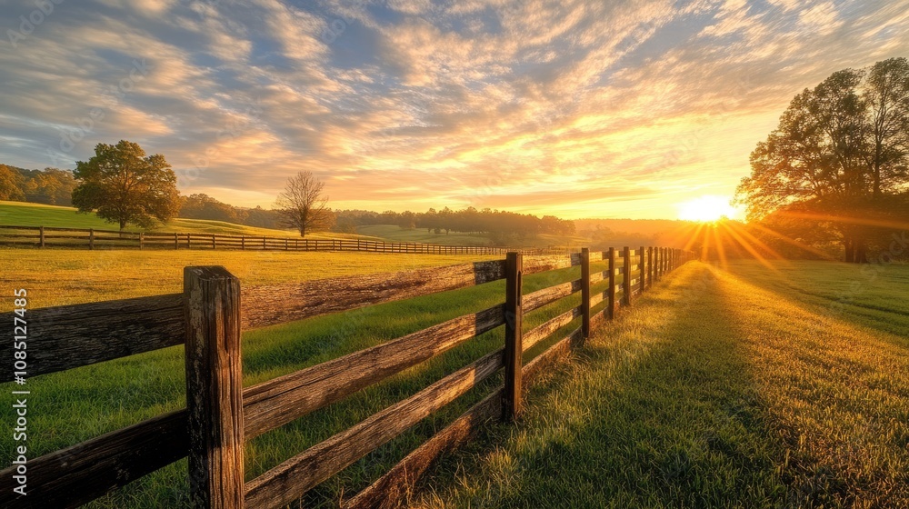 Golden Hour on a Country Farm Golden Hour on a Country Farm