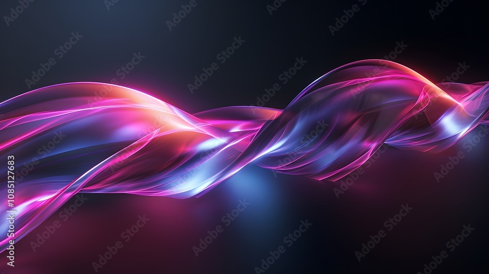 Creative visuals with futuristic light distortions Creative visuals with futuristic light distortions