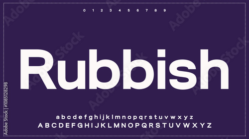 Modern Bold Loge Font. Sans Serif Font. Uppercase Lowercase Typography urban style alphabet fonts for fashion, sport, technology, digital, movie, logo design, vector illustration	
