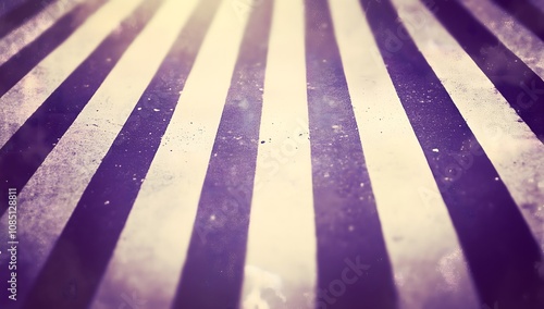 Grainy vintage photo of purple and white stripes