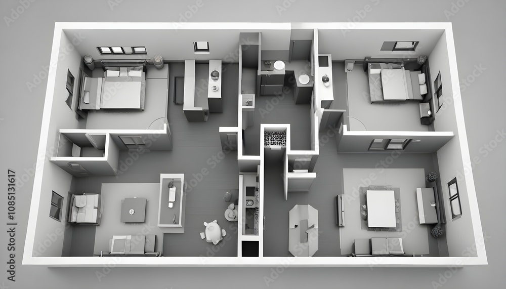 3d view of house model 3d view of house model
