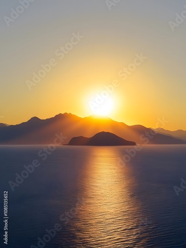 sunset relax orange summer background