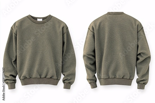 Soft gray-green sweater with oversized fit perfect for relaxation